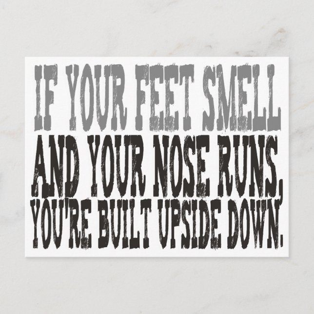 Funny saying postcard (Front)