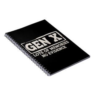 Funny Saying Sarcastic Gen X Lots of Memories No Notebook