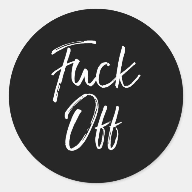 Funny Saying Sarcastic Quote Loner Joke Gift For O Classic Round Sticker (Front)