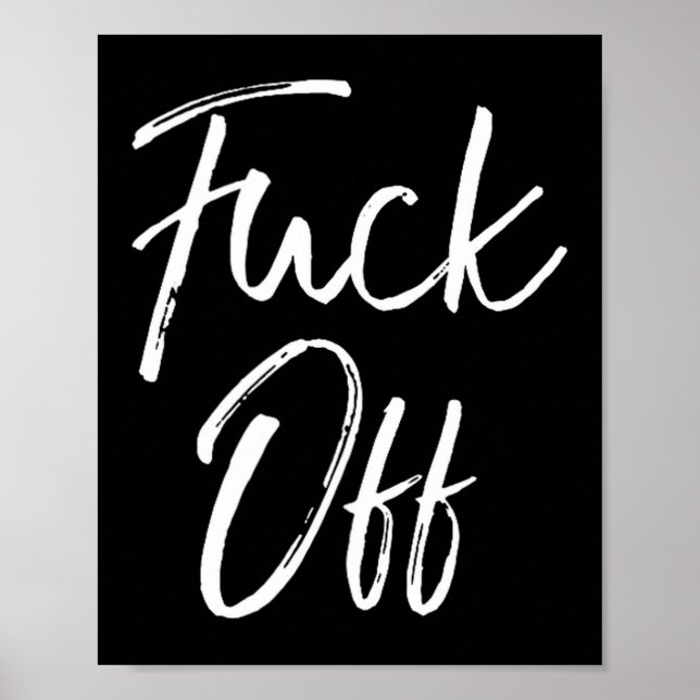 Funny Saying Sarcastic Quote Loner Joke Gift For O Poster (Front)