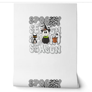 Funny Saying Spooky Season Halloween Cat Ghost Wom Wallpaper