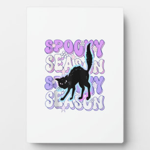 Funny Saying Spooky Season Halloween Cat Lover Wom Plaque