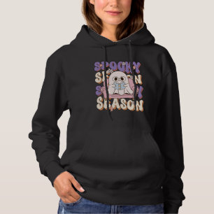 Funny Saying Spooky Season Halloween Ghost Teacher Hoodie