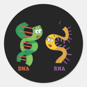 Funny Saying Still Single DNA Always RNA Classic Round Sticker
