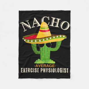 Funny Saying Vintage Nacho Average Exercise Physio Fleece Blanket