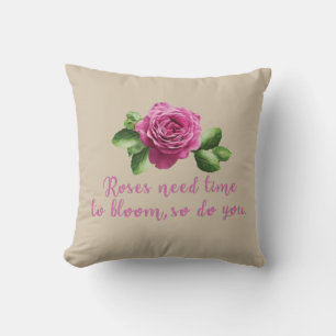 Funny sayings about roses and love cushion