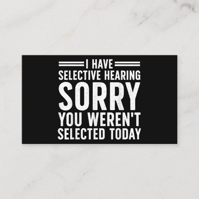 Funny Sayings Art For Sarcastic People Men Women S Business Card (Front)