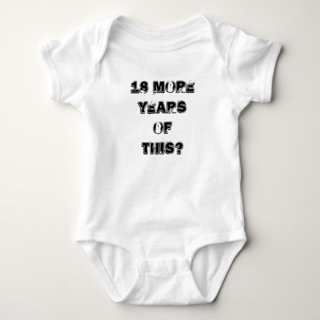 Funny Sayings Baby Bodysuit (Front)