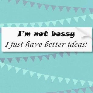 Funny sayings black and white modern humour gifts bumper sticker