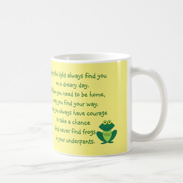 Funny Sayings: Cute and Funny Frog Mug (Right)