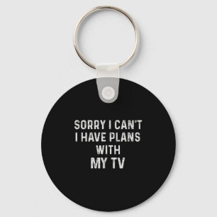 Funny Sayings Shirts Sorry I Can't I Have Plans Wi Key Ring