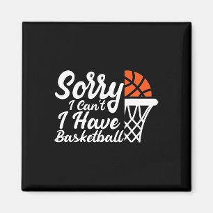 Funny Sayings Sorry I Can't I Have Sketll Design Magnet