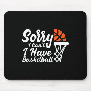 Funny Sayings Sorry I Can't I Have Sketll Design  Mouse Mat
