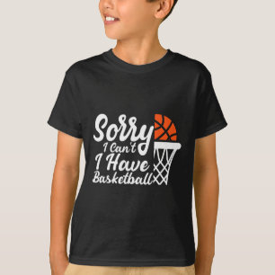 Funny Sayings Sorry I Can't I Have Sketll Design  T-Shirt