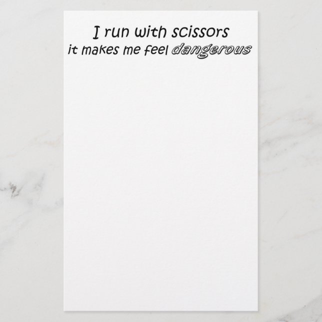Funny sayings stationary novelty joke quotes gifts stationery (Front)