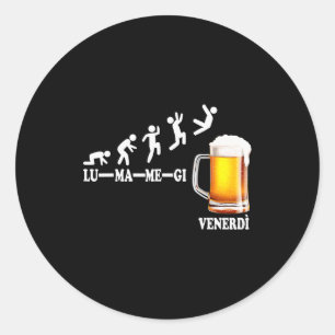 Funny Sayings Week On Finally Friday Week Classic Round Sticker