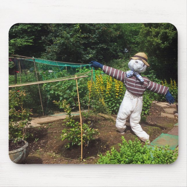 Funny scarecrow mouse mat (Front)