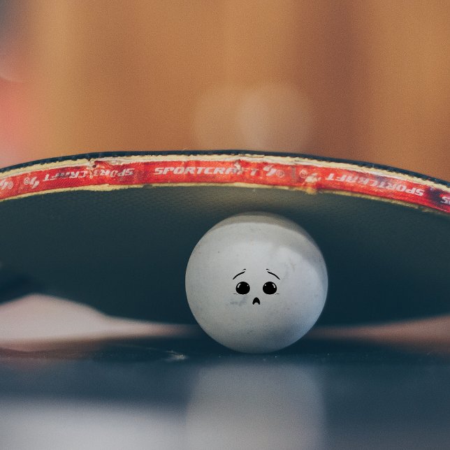 Funny Scared Face Ping Pong Ball (Creator Uploaded)