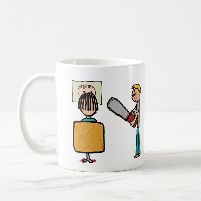 Funny Scary Barber Sweeney Todd Coffee Mug (Left)