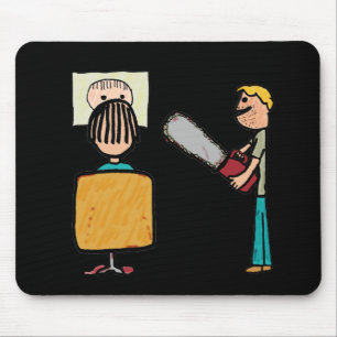 Funny Scary Barber Sweeney Todd Mouse Mat