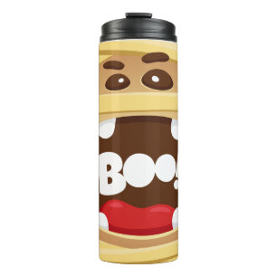 Funny Scary Boo Mummy Halloween  Thermal Tumbler