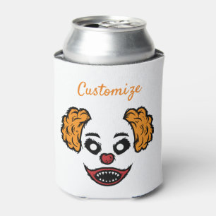Funny Scary Clown Thunder_Cove Can Cooler