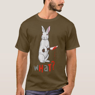 Funny Scary Eyed Killer Bunny Rabbit T-Shirt