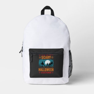 Funny Scary Halloween Costume Graveyard Moon Graph Printed Backpack