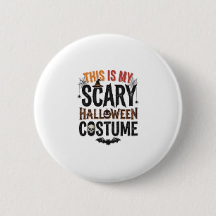 Funny Scary Halloween Costume Vintage Shirt Design 6 Cm Round Badge