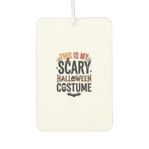 Funny Scary Halloween Costume Vintage Shirt Design Car Air Freshener