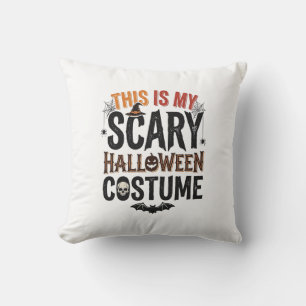 Funny Scary Halloween Costume Vintage Shirt Design Cushion