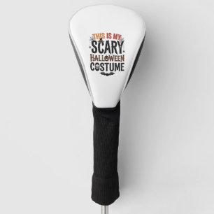 Funny Scary Halloween Costume Vintage Shirt Design Golf Head Cover