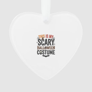 Funny Scary Halloween Costume Vintage Shirt Design Ornament