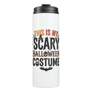 Funny Scary Halloween Costume Vintage Shirt Design Thermal Tumbler