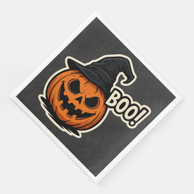  Funny & Scary Halloween Sticker  Napkin (Corner)