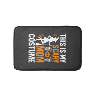 Funny Scary Mum Costume Halloween Witch Bath Mat