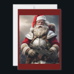 Funny Scary Santa Naughty List Holiday Card<br><div class="desc">Funny Scary Santa Naughty List</div>