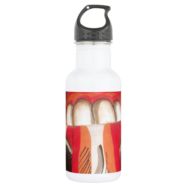 Funny Scary Weird Tongue  Asian Halloween Amazing  532 Ml Water Bottle (Front)