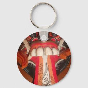 Funny Scary Weird Tongue  Asian Halloween Amazing  Key Ring