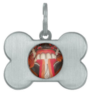 Funny Scary Weird Tongue  Asian Halloween Amazing  Pet Tag