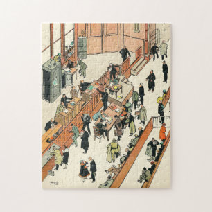 Funny scene, Jefferson Market Police Court NY  Jigsaw Puzzle