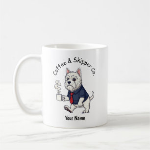 Funny  Schipperke Dog Business Suit Coffee  Coffee Mug
