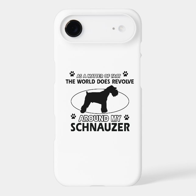funny SCHNAUZER designs Case-Mate iPhone Case (Back)