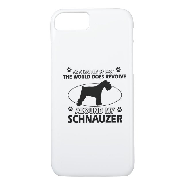 funny SCHNAUZER designs Case-Mate iPhone Case (Back)