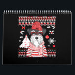 Funny Schnauzer Dog Christmas Gift Calendar<br><div class="desc">Funny Schnauzer Dog Christmas Gift</div>