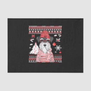 Funny Schnauzer Dog Christmas Gift Tissue Paper