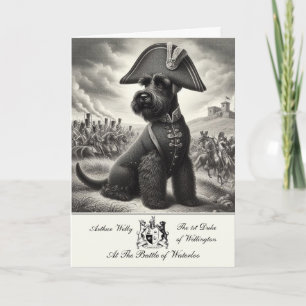 Funny Schnauzer Folded Greeting Card