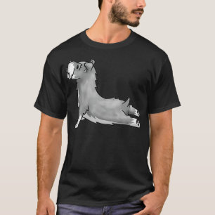 Funny Schnauzer Yoga Cute Dog Gift Tee