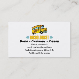 Funny School Bus Business Card