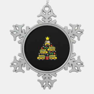 funny school bus driver christmas tree ornament